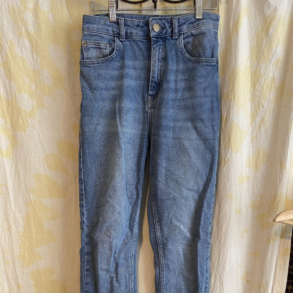 BGD cropped-ish straight leg jeans